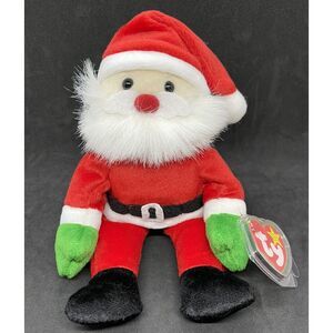 Ty Beanie Baby Santa 1998 Plush Toy MWMT Retired